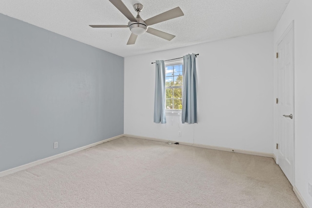 108 Agee Cir W, Hendersonville, TN 37075 - carpeted spare room featuring a ceiling fan, baseboards, and a textured ceiling