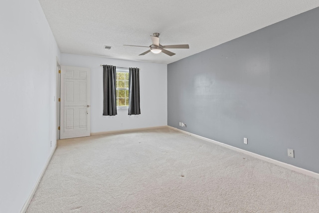 108 Agee Cir W, Hendersonville, TN 37075 - unfurnished room featuring a ceiling fan, light colored carpet, a textured ceiling, and baseboards