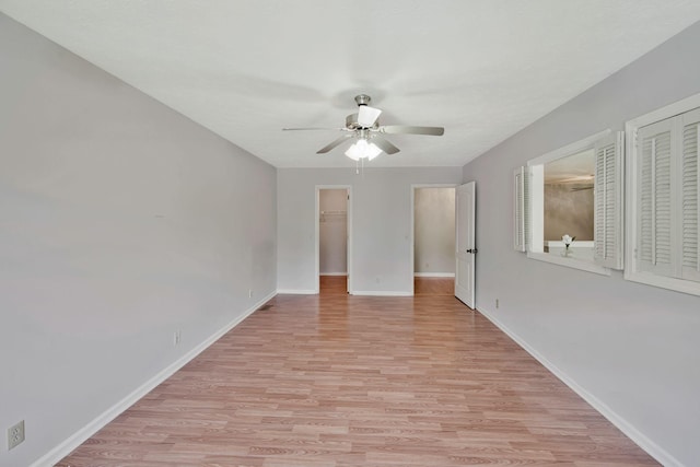 4905 Algonquin Trl, Antioch, TN 37013 - empty room with ceiling fan, light wood-style floors, and baseboards