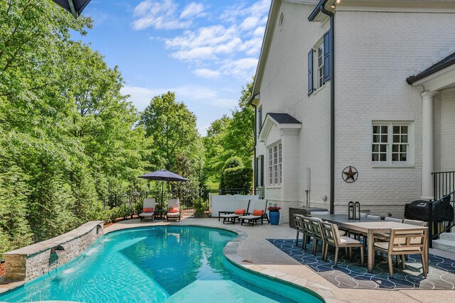 1422 Primrose Ln, Franklin, TN 37064 - view of swimming pool with a patio and outdoor dining space