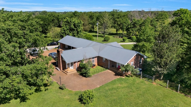 7736 Stewarts Ferry Pike, Mount Juliet, TN 37122 - view from above of property featuring a forest