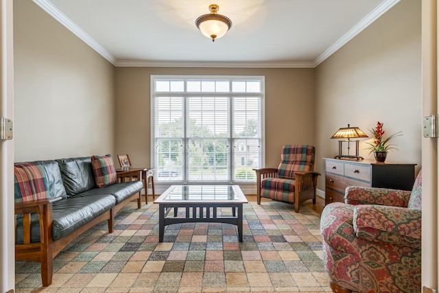 9166 Sydney Ln, Brentwood, TN 37027 - living area featuring crown molding and baseboards