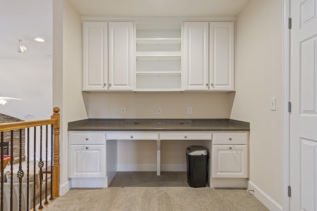 9166 Sydney Ln, Brentwood, TN 37027 - unfurnished office featuring built in study area, carpet, and baseboards