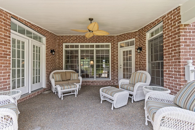 9166 Sydney Ln, Brentwood, TN 37027 - view of patio with a ceiling fan