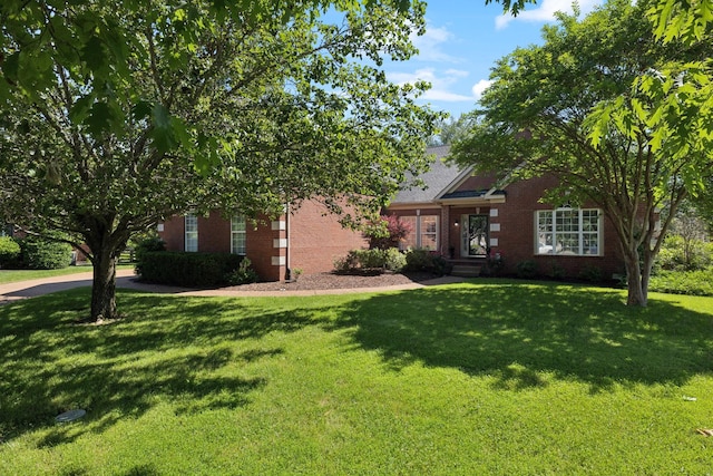 431 Coburn Ln, Franklin, TN 37069 - view of property hidden behind natural elements with brick siding and a front yard