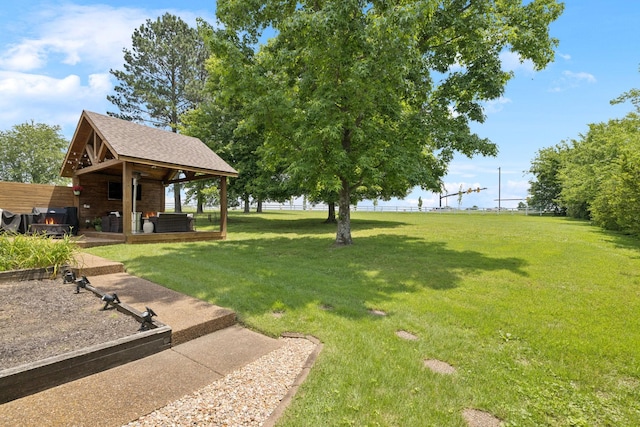 2754 Douglas Ln, Thompsons Station, TN 37179 - view of grassy yard with an outdoor hangout area