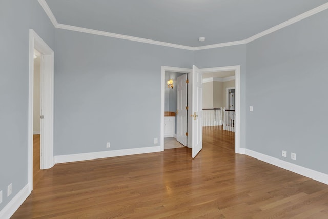 113 Middleton Cir, Nashville, TN 37215 - empty room with baseboards, wood finished floors, and crown molding