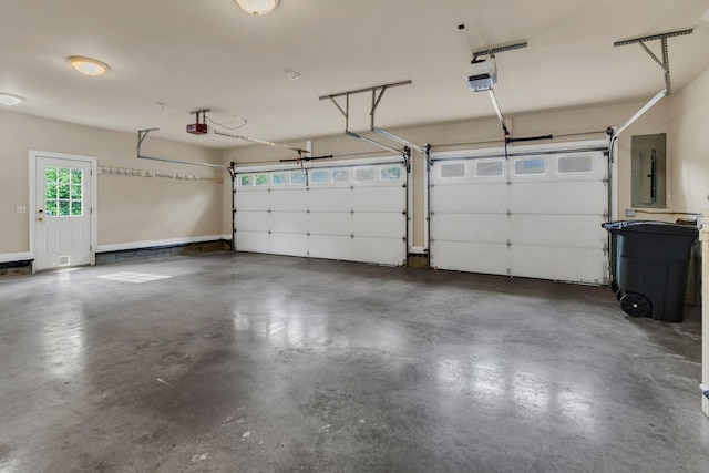 113 Middleton Cir, Nashville, TN 37215 - garage featuring electric panel and a garage door opener