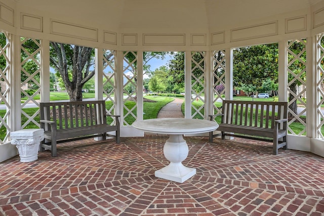 113 Middleton Cir, Nashville, TN 37215 - sunroom / solarium featuring brick flooring