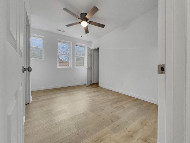 109 Daniel St, Waverly, TN 37185 - unfurnished bedroom featuring light wood-style flooring, baseboards, and ceiling fan