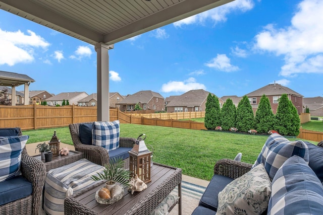 5190 Giardino Dr, Mount Juliet, TN 37122 - view of patio / terrace with a residential view and an outdoor living space