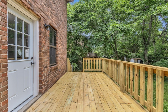 3728 Wharton Dr, Nashville, TN 37211 - deck with view of wooded area