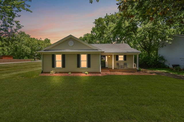 600 Riverview Dr, Franklin, TN 37064 - view of front of house featuring covered porch and a front yard