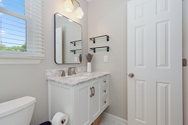 600 Riverview Dr, Franklin, TN 37064 - half bath with toilet, vanity, and baseboards