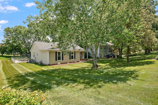 600 Riverview Dr, Franklin, TN 37064 - view of front of house with a front lawn and central AC unit