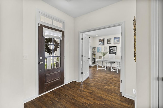 6013 Doster Rd, Smyrna, TN 37167 - entryway featuring dark wood-style floors and baseboards