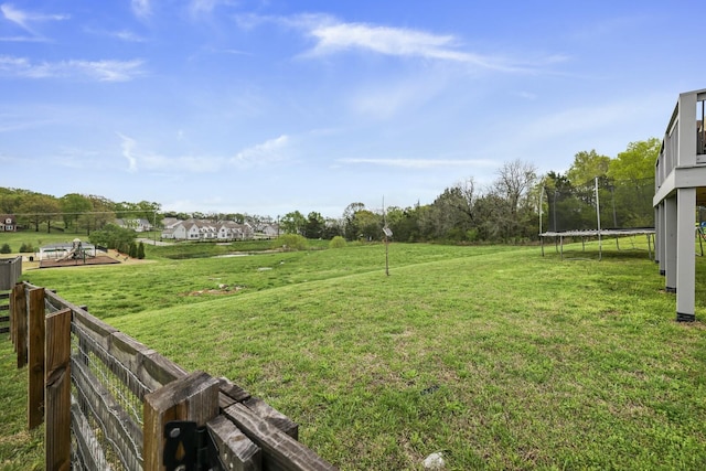 6013 Doster Rd, Smyrna, TN 37167 - view of yard with a trampoline