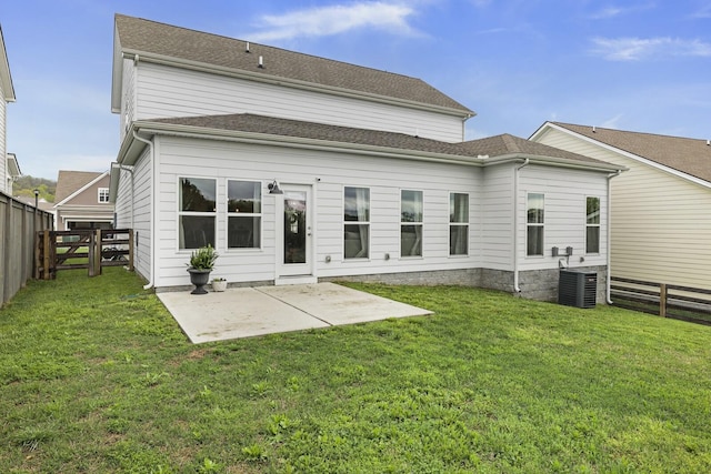 6013 Doster Rd, Smyrna, TN 37167 - rear view of house with a patio area and central AC unit