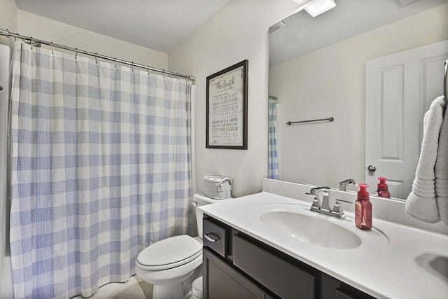 6013 Doster Rd, Smyrna, TN 37167 - full bath with toilet, vanity, and a shower with curtain