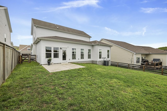 6013 Doster Rd, Smyrna, TN 37167 - rear view of property with central AC unit and a patio