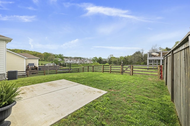 6013 Doster Rd, Smyrna, TN 37167 - view of yard featuring a patio area and central air condition unit