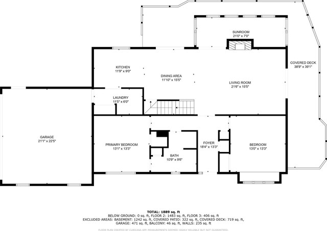 7321 Coastal Dr, Harrison, TN 37341 - room layout