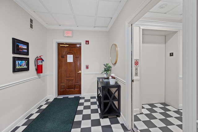 116 31st Ave N Unit 104, Nashville, TN 37203 - foyer featuring tile patterned floors and elevator