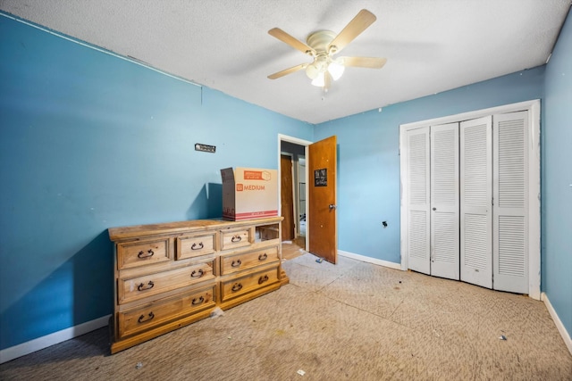 169 Wawona Dr, Wildwood, GA 30757 - carpeted bedroom featuring baseboards, a closet, and ceiling fan