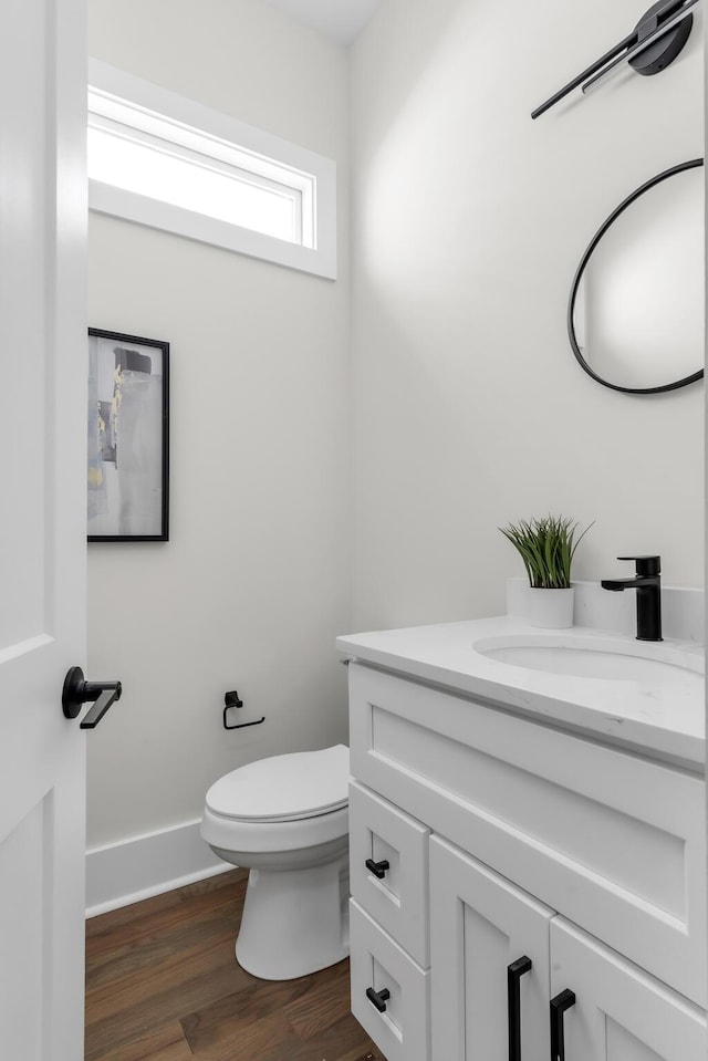 1816B Ashton Ave, Nashville, TN 37218 - half bath featuring vanity, wood finished floors, and toilet