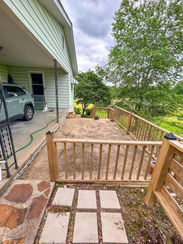 72 Allen Ln, Huntingdon, TN 38344 - view of patio with a wooden deck