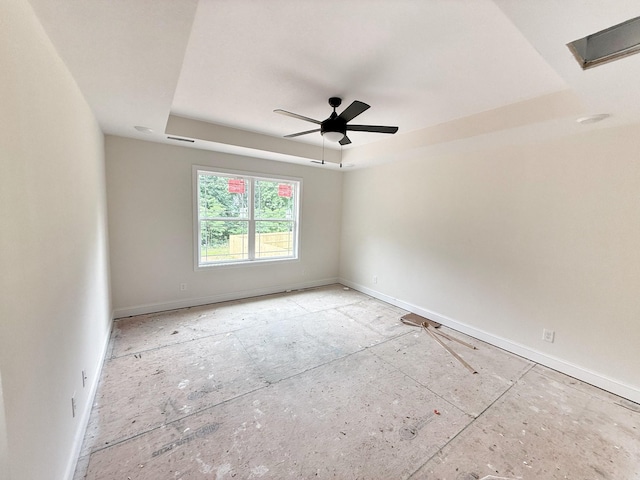 209 Griffey Ests, Clarksville, TN 37042 - spare room featuring a raised ceiling and ceiling fan