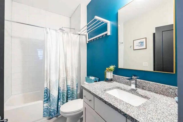 1144 Harmony Way, Nashville, TN 37207 - full bath with toilet, vanity, and shower / bathtub combination with curtain