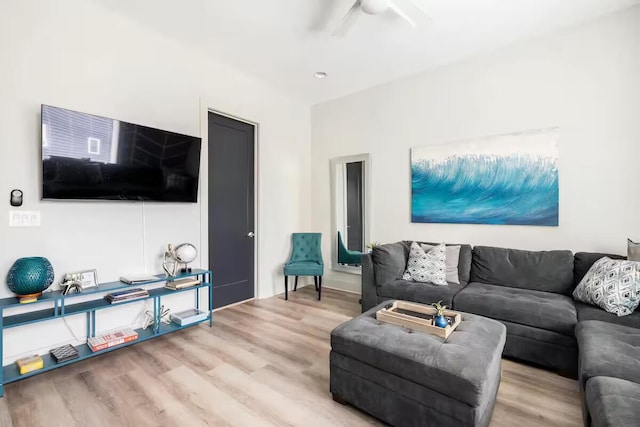 1144 Harmony Way, Nashville, TN 37207 - living room featuring wood finished floors and ceiling fan