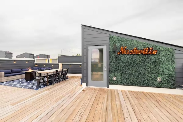1144 Harmony Way, Nashville, TN 37207 - wooden terrace featuring outdoor dining space