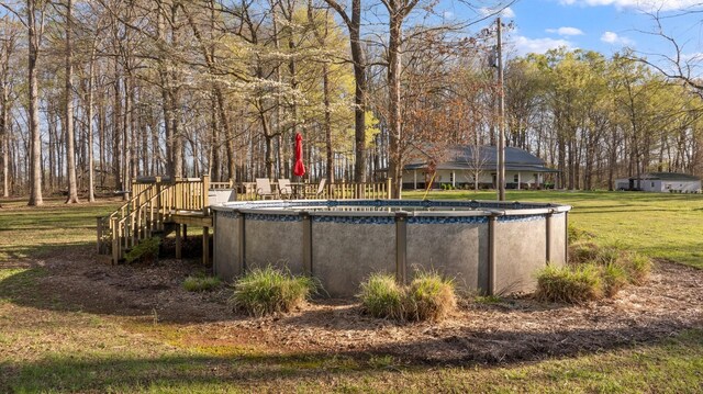 266 Campground Rd, Olmstead, KY 42265 - view of grassy yard featuring an outdoor pool