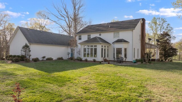266 Campground Rd, Olmstead, KY 42265 - back of property with a patio, a lawn, and a shingled roof