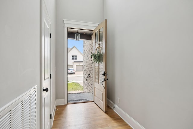 1712 Sorrell Park Dr, Spring Hill, TN 37174 - entryway featuring light wood finished floors and baseboards