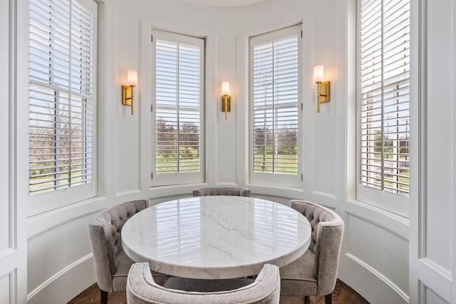 100 Church St, Franklin, TN 37064 - dining room featuring a decorative wall and plenty of natural light