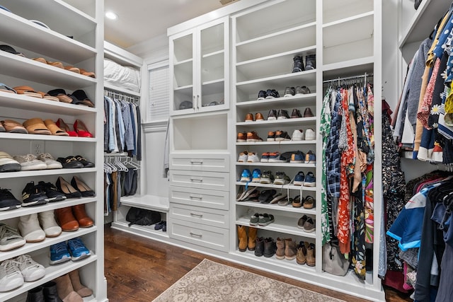 100 Church St, Franklin, TN 37064 - walk in closet featuring dark wood-style flooring