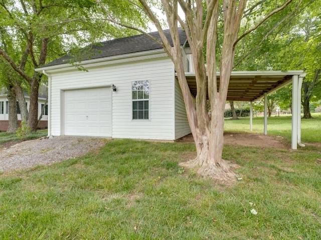 2999 Cages Bend Rd, Gallatin, TN 37066 - view of side of property with a shingled roof and a lawn
