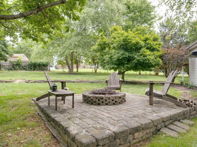 2999 Cages Bend Rd, Gallatin, TN 37066 - view of patio / terrace featuring an outdoor fire pit