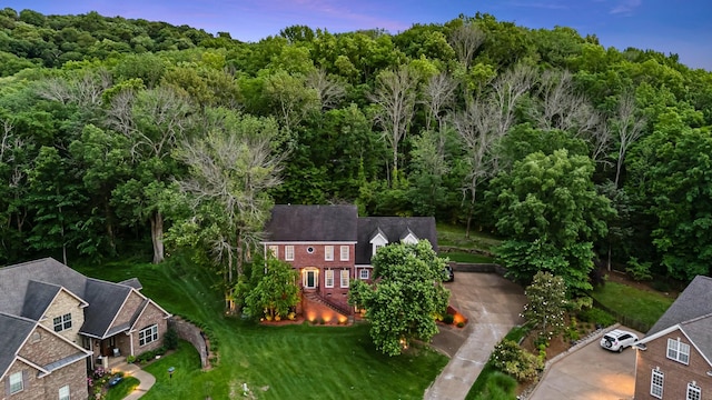 1008 Noble Cir, Franklin, TN 37069 - view of property location featuring a heavily wooded area
