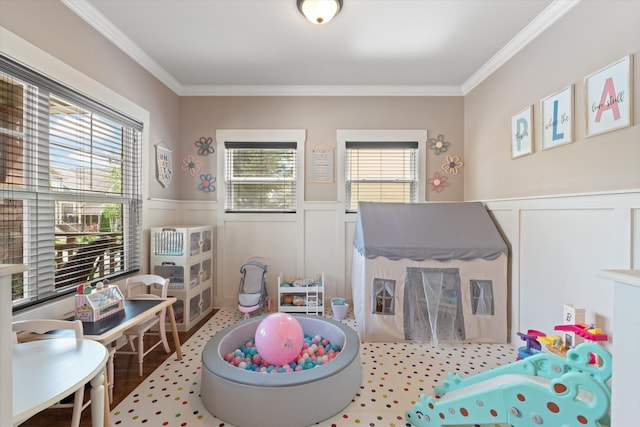441 Highpoint Ter, Brentwood, TN 37027 - recreation room with a decorative wall, a wainscoted wall, and crown molding