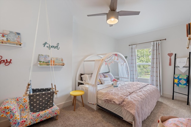 441 Highpoint Ter, Brentwood, TN 37027 - carpeted bedroom featuring baseboards and a ceiling fan