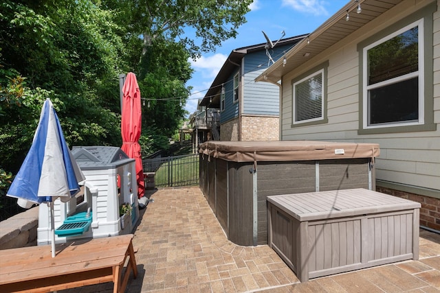 441 Highpoint Ter, Brentwood, TN 37027 - view of patio with a hot tub