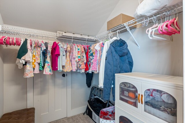 441 Highpoint Ter, Brentwood, TN 37027 - walk in closet with carpet and lofted ceiling
