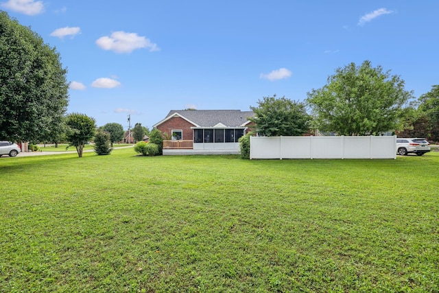 124 Mabry Dr, Murfreesboro, TN 37127 - view of yard featuring a sunroom