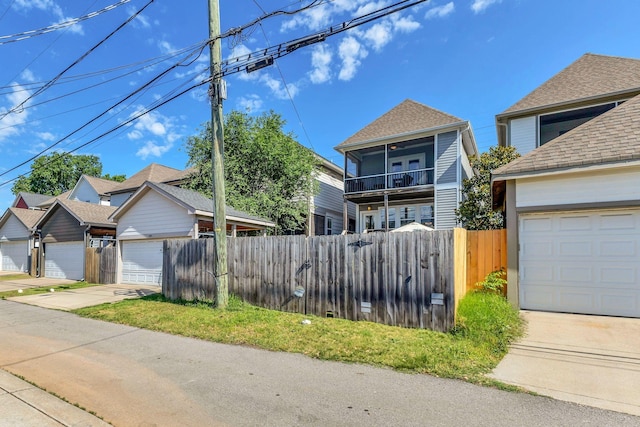 5407 Tennessee Ave, Nashville, TN 37209 - traditional-style house with a garage and a ceiling fan