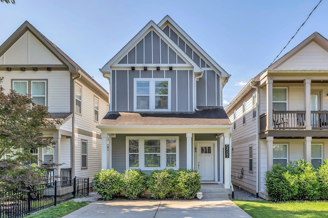 5407 Tennessee Ave, Nashville, TN 37209 - view of front of home with board and batten siding and a shingled roof