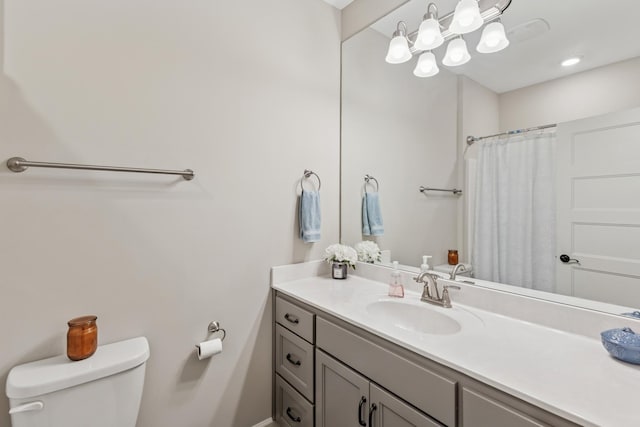 114 Eno Rd, Dickson, TN 37055 - bathroom featuring vanity and a shower with curtain
